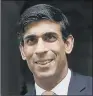  ??  ?? RISHI SUNAK: Reportedly helped sign off on the purchase of a 20pc stake in a satellite firm.