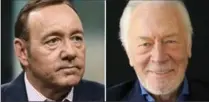  ?? THE ASSOCIATED PRESS ?? Kevin Spacey, left, is getting cut out of Ridley Scott’s film. He is being replaced by Christophe­r Plummer.