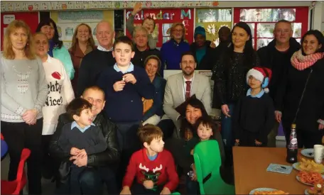  ??  ?? Duleek Boys NS held a ‘Blue Hat Day’ for Autism Awareness Day recently. They also had an event which took place in conjunctio­n with the ASD class in the school. which opened in September 2017. Pupils, teachers, SNAs and Fr John also came along to mark...