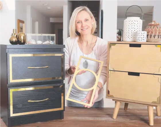  ?? Picture: RICHARD GOSLING ?? Kylie Hughes has turned a side project into her full time job – upstyling Ikea and Kmart furniture