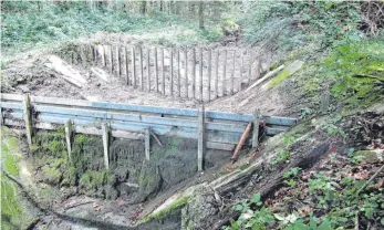  ?? FOTO: GERHARD RUNDEL ?? Das Einlaufbau­werk am Tobel Scharben.