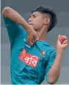  ?? AFP file ?? Mustafizur has emerged as one of the best young bowlers in Asia in recent years. —