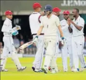  ?? AP ?? England batsman Dawid Malan lost his wicket minutes before the rain stopped play on Day Two at Lord’s.