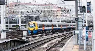  ?? JACK BOSKETT/ RAIL. ?? London Overground 378220 approaches London Euston on January 28. Has the DfT understate­d the forecast demand for commuter journeys into major termini?