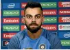  ??  ?? India’s skipper Virat Kohli.