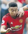  ?? /REUTERS ?? Manchester United's Jesse Lingard, who came in a substitute, barely lasted on the field as he suffered an injury.