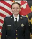  ?? BALTIMORE COUNTY POLICE AND FIRE DEPARTMENT VIA AP ?? Baltimore County Police officer first class Amy Caprio was killed in the line of duty on Monday.