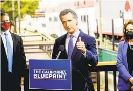  ?? NOAH BERGER AP FILE ?? Gov. Gavin Newsom said if the “College Corps” program proves successful it could be expanded to include more students and be replicated outside California.