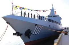  ?? (Photos: Handout) ?? China’s fourth Type 055 destroyer is to enter service before the end of the Type 055 destroyers to be commission­ed in 2020.