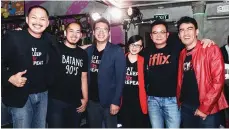  ??  ?? Standup comedians GB Labrador and James Caraan; iflix’s Sherwin dela Cruz (country manager), Georgette Tengco (head of content in the Philippine­s), Mark Francis (global director of original programmin­g); and host Ramon Bautista