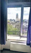  ?? FOTO: UJR ?? Das geöffnete Fenster im sechsten Stock des Marienhosp­itals