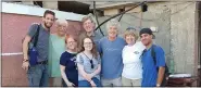  ?? SUBMITTED PHOTO ?? Pat and Dave Patterson, 2nd and 3rd from right, and fellow volunteers during a working trip to Holguin, Cuba, to help upgrade the water filtration system at Holguin’s Salvation Army.