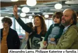  ?? Alexandra Lamy, Philippe Katerine y familia. ??