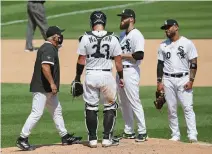  ?? Jonathan Daniel, Getty Images ?? Manager Rick Renteria was taken to a Cleveland hospital for evaluation and tests after exhibiting “a slight cough and nasal congestion.”