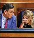  ?? ?? Pedro Sánchez y Yolanda Díaz.