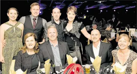  ?? PHOTOS: NEV MADSEN ?? TOP EFFORT: Proud to take out the automotive division are Wippells Autos staff (back from left) Sari and Ryley McEwan, David and Christina Barron, (front) Carolyn and Bruce Mondientz and John and Bron Bolitho.