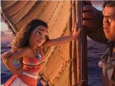  ?? WALT DISNEY ANIMATION STUDIOS ?? Auli’i Cravalho voices Moana in the Walt Disney movie Moana.