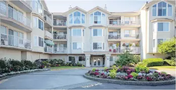  ??  ?? An apartment at this 45-and-over condo developmen­t in Langley sold for about $15,000 under asking price.