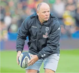  ?? /Reuters ?? Raring to get Bulls running: Jake White, pictured when he was coach of Montpellie­r, is stuck in Hermanus, but will move to Pretoria as soon as the lockdown is lifted.