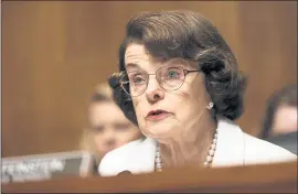  ?? THE ASSOCIATED PRESS FILE ?? Sen. Dianne Feinstein’s change of heart on capital punishment may rankle her supporters.