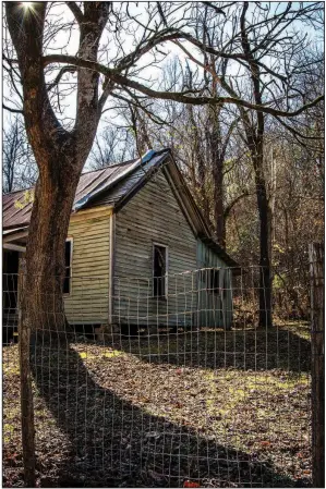  ??  ?? A side view of Kastning House; the attached shed at the back was added in later years.