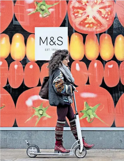  ?? ?? Stuart Machin and Katie Bickerstaf­fe, below, are taking over as co-chief executives of M&S from Steve Rowe. The company appears to have emerged stronger from the pandemic. Yet M&S stock has lost two thirds of its value during Rowe’s tenure