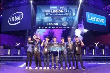  ??  ?? Lenovo and Intel’s Legion of Champions III 2019 ended with a bang as Team Awe Star from Korea finished at the top of the podium.