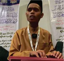  ?? ?? MUHAMMAD Iman akui rasa lebih tenang apabila mendengar alunan ayat al-Quran. - Gambar NSTP/OMAR AHMAD