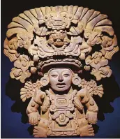  ??  ?? Food of the gods A pre-Columbian statue representi­ng a maize deity. The cultures of the Americas in the years before the arrival of Europeans deserve more extensive study, argues Peter Frankopan
