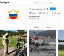  ?? Foto Instagram Slovenske vojske ?? Poleti so podobno prevaro na svoji koži občutili upravljavc­i instagram profila Slovenske vojske.
