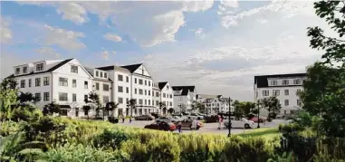  ?? Newman Architects / Contribute­d photo ?? A rendering of Beaver Brook Apartments. The planning and zoning board approved the apartment project on Tuesday.