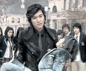  ??  ?? Lee Min-ho in “Boys Over Flowers”