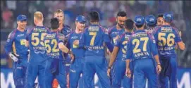  ?? AFP ?? Cricket made its comeback in Jaipur after four years when Rajasthan Royals took on Delhi Daredevils in an IPL match Wednesday. Royals won the match.