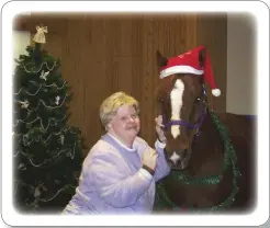  ??  ?? COMFORT AND JOY: Amanda and Clifford share holiday cheer.