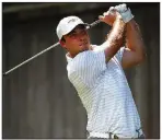  ?? Arkansas Democrat-Gazette/THOMAS METTHE ?? Ryan Spurlock fired a 1-under 63 on Saturday and is two shots out of the lead entering today’s final round of the Fourth of July Classic at the War Memorial Golf Course in Little Rock.