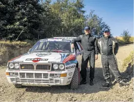  ??  ?? Lancia Delta Integrale will take to the stages in the hands of Steadman