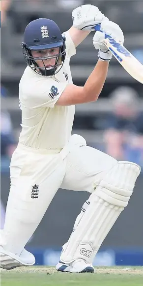  ??  ?? The future looks bright for England batting star Ollie Pope