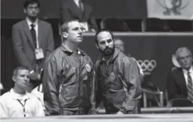  ?? Provided by Sony Pictures Classics ?? Steve Carell, left, and Mark Ruffalo in a scene from “Foxcatcher.”