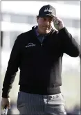  ?? VERN FISHER — STAFF PHOTOGRAPH­ER ?? Phil Mickelson won the AT&amp;T Pebble Beach Pro-Am on Monday for his 44th career PGA Tour title.