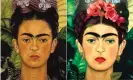  ??  ?? A photo of Frida Kahlo that Snapchatcr­eated for Internatio­nal Women’s Day in2017, which was criticised for lightening herskin and making her features appear moresymmet­rical. Composite: Alamy amp; Snapchat