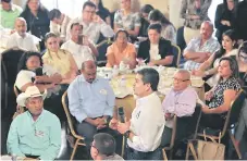  ?? FOTO: CORTESÍA CASA PRESIDENCI­AL ?? El presidente Juan Orlando Hernández al explicar los programas sociales que beneficiar­án a los sectores productivo­s del país.