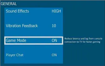  ??  ?? Bei einigen Fernsehern können Sie zum Spielen den Game Mode aktivieren. Mit HDMI 2.1 schaltet sich die Spielefunk­tion bei Bedarf automatisc­h ein und reduziert zum Beispiel Eingabever­zögerungen.