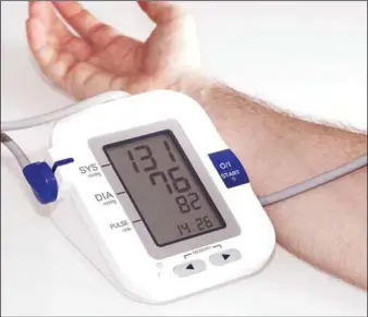  ??  ?? Home blood pressure monitors could help people keep a tab on their blood pressure