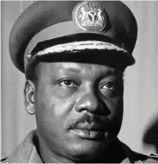  ??  ?? Major General Johnson Thomas Aguiyi Ironsi (16th January 1966 to 29th July 1966)
