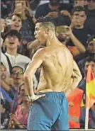  ?? FOTO: GETTY ?? Cristiano, infantil en el Camp Nou