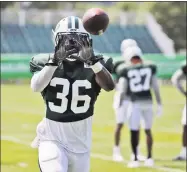  ?? Seth Wenig / Associated Press ?? The New York Jets’ Doug Middleton participat­es during practice at training camp in Florham Park, N.J.