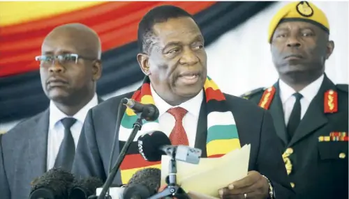  ??  ?? Another consequenc­e of the fallout from January is that Mnangagwa’s government has reached out further to its authoritar­ian economic and political partners in  Eurasia.