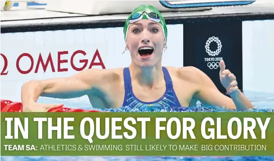  ?? Picture: Getty Images ?? GOLDEN GIRL. South Africa’s Olympic champion Tatjana Schoenmake­r will be looking add the Commonweal­th title to her haul when the Games gets underway in Birmingham today.