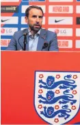  ??  ?? Rooney debate: England boss Gareth Southgate yesterday