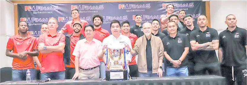  ?? PHOTOGRAPH COURTESY OF PBA ?? SAN Miguel Beer and Magnolia are set to rekindle their rivalry when they clash in the PBA Commission­er’s Cup best-of-seven finals series starting today at the Mall of Asia Arena.